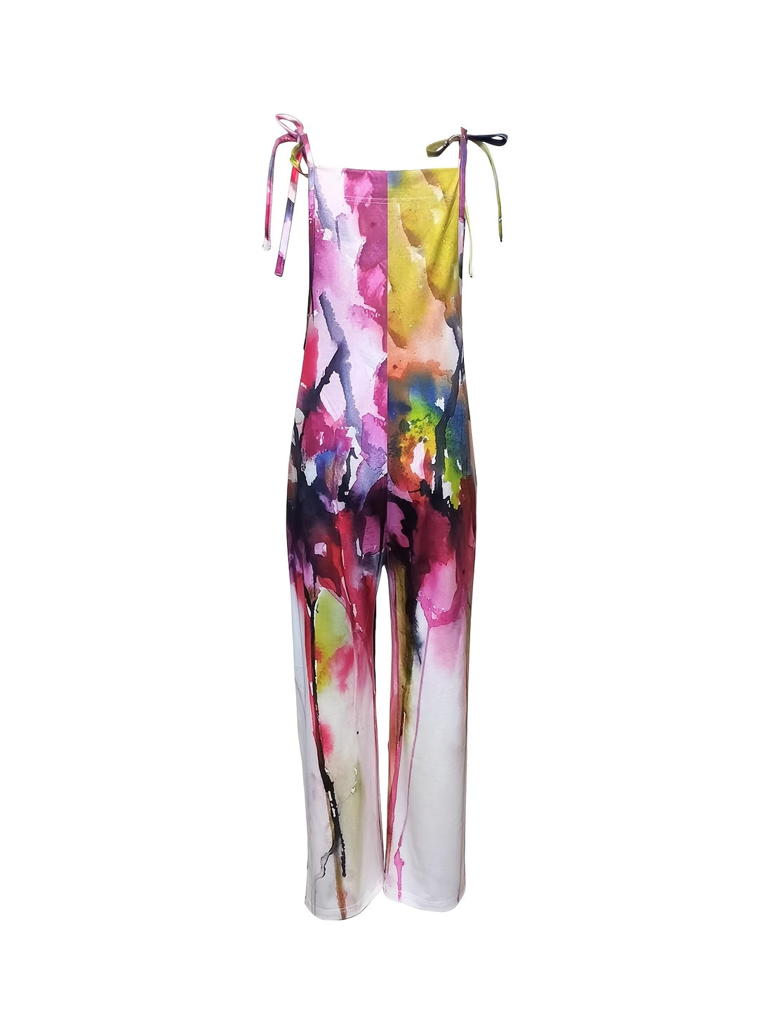 All Season Strappy Back Wide Leg Jumpsuit