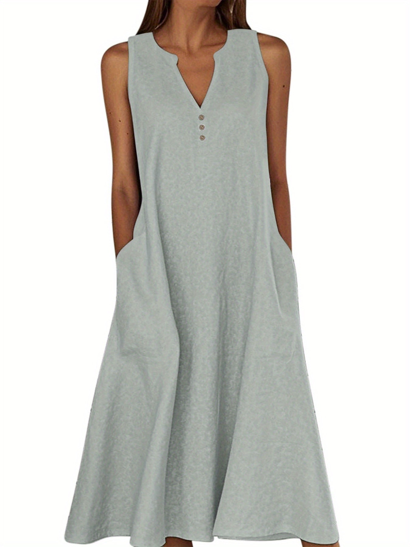 Aria Minimalist Summer Midi Dress