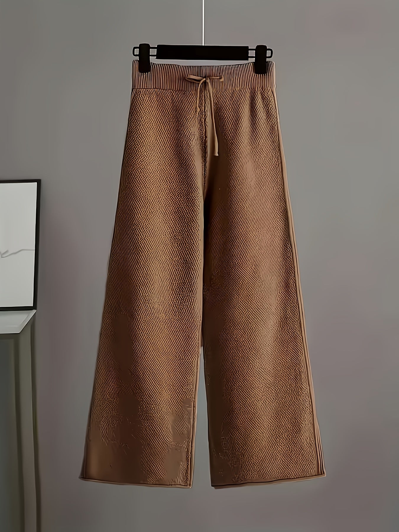 Knit Sweater & Wide-Leg Pants Set