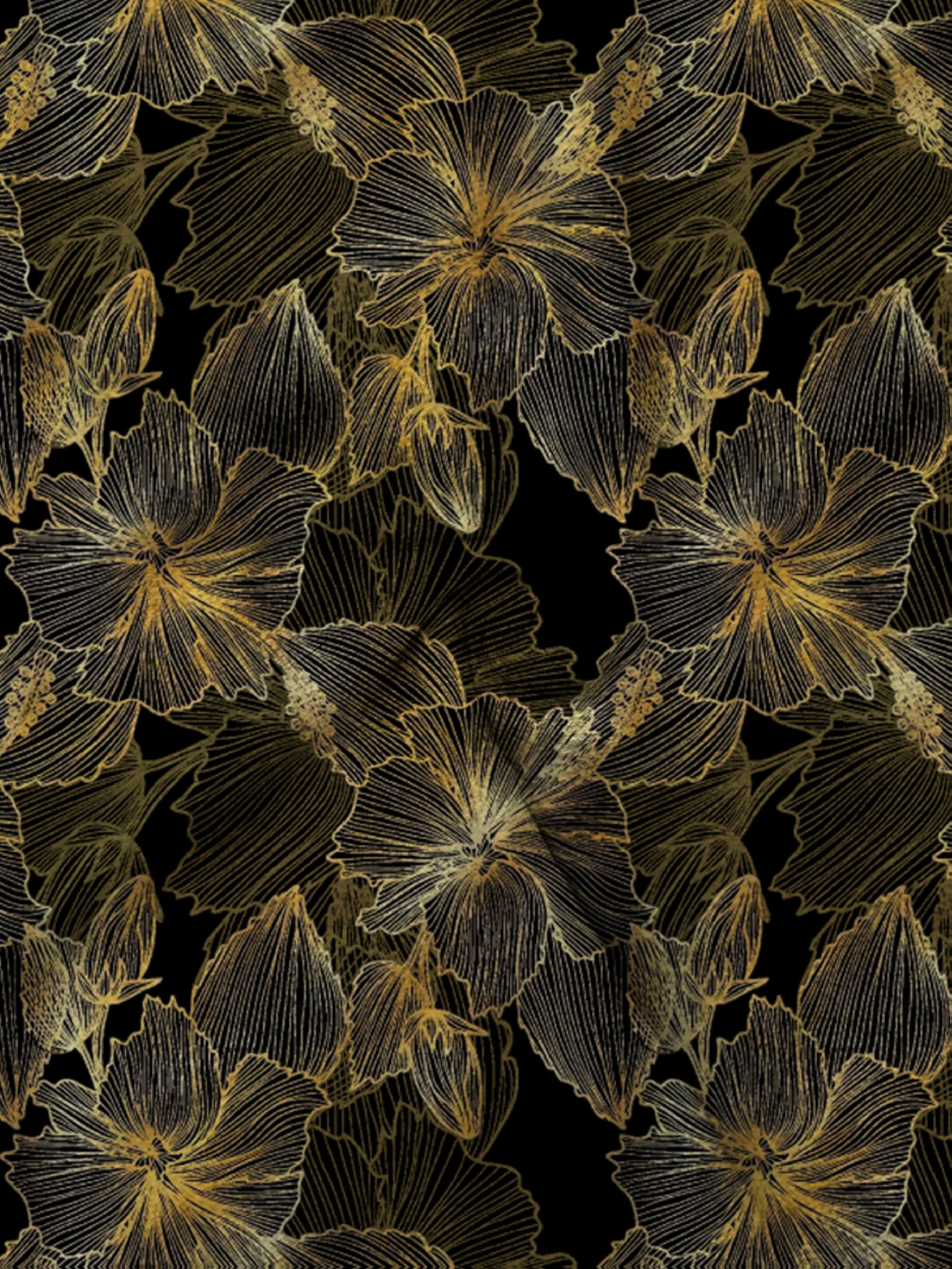 Golden Floral Gradient Vest
