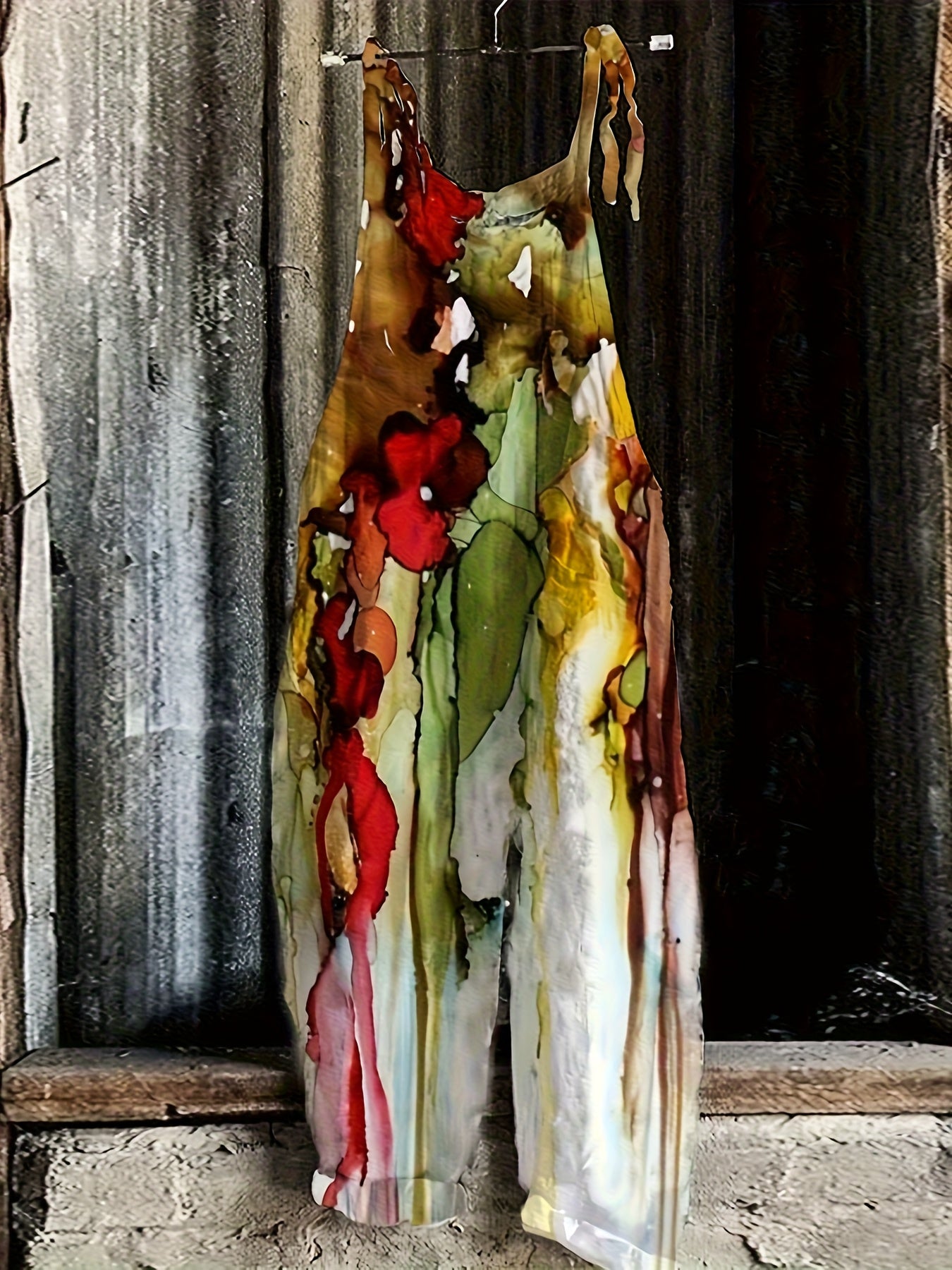 Watercolor Floral Flow Jumpsuit