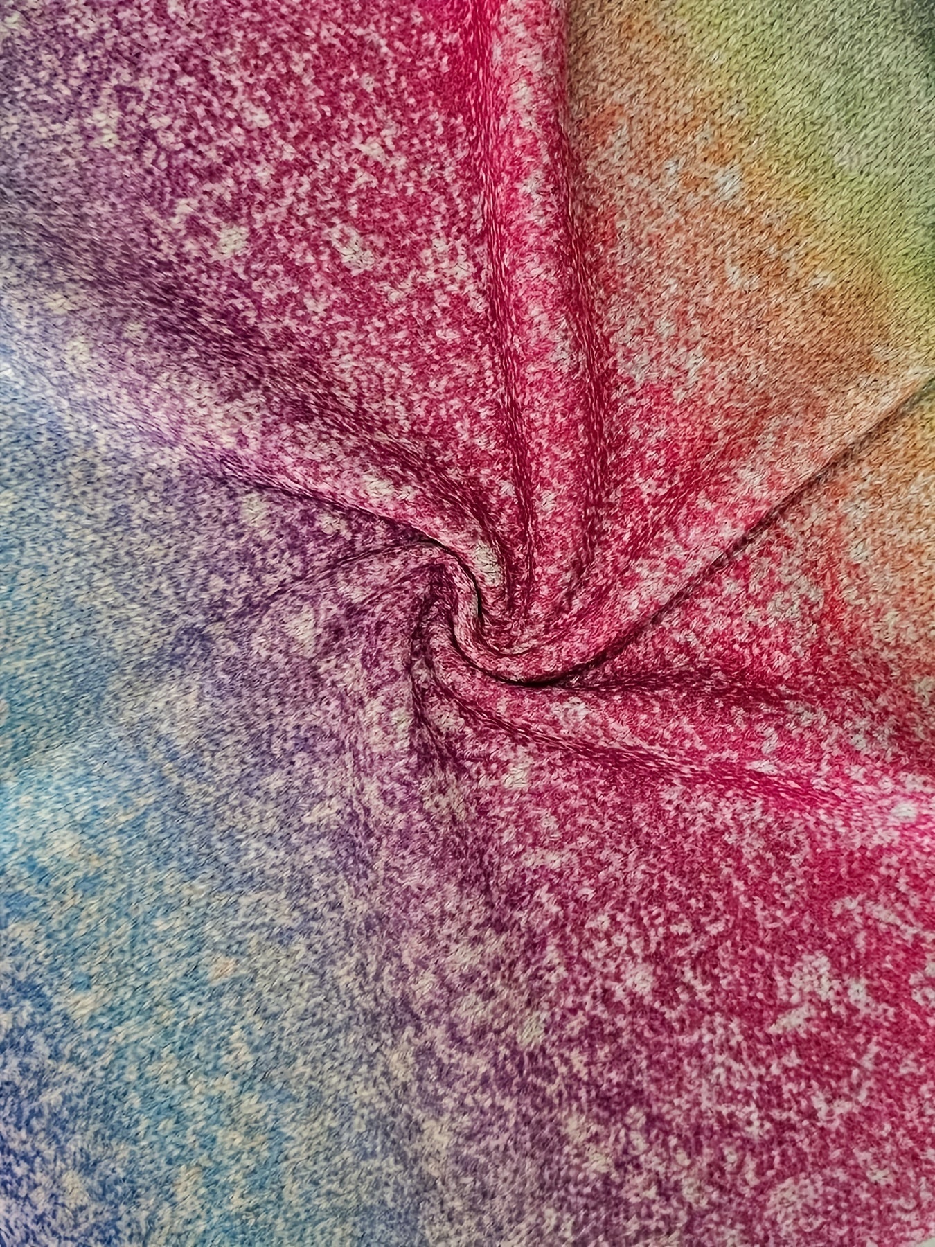 Rainbow Gradient Knit Vest