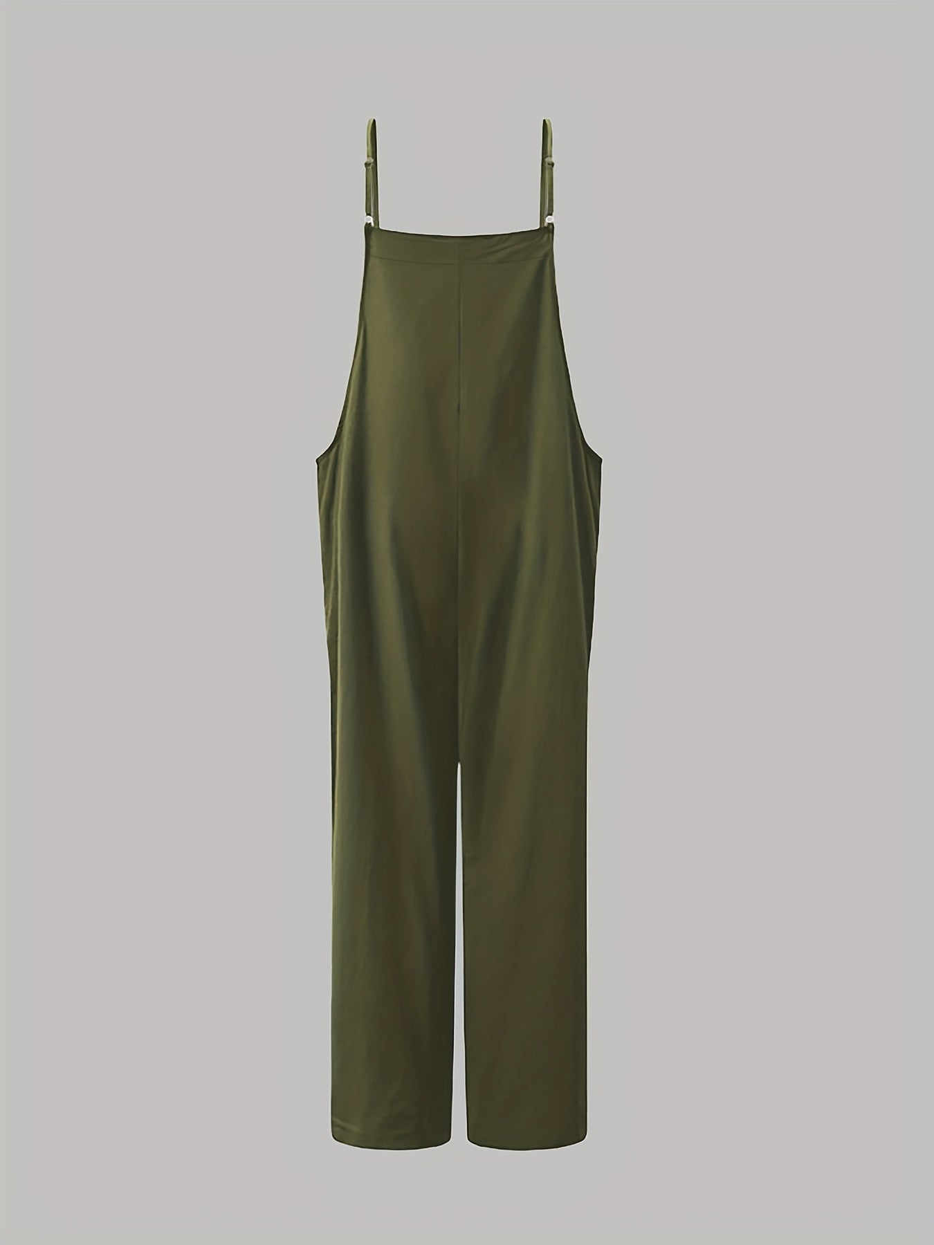 Solid Color Fashion Overalls