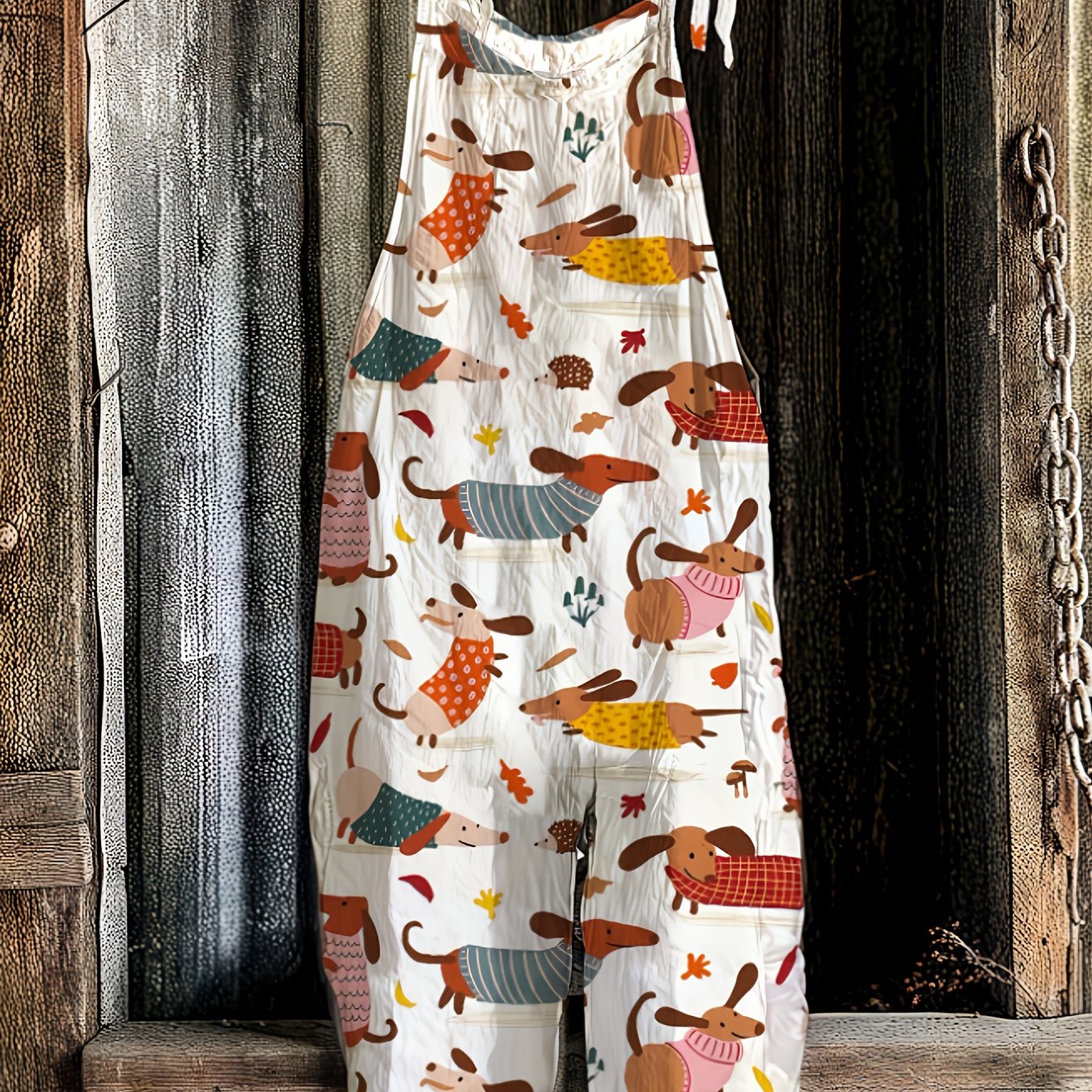Dachshund Strap Back Jumpsuit