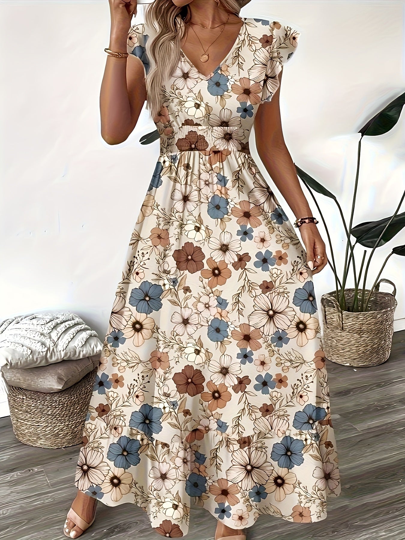Seasonal A-Line Printed Dress
