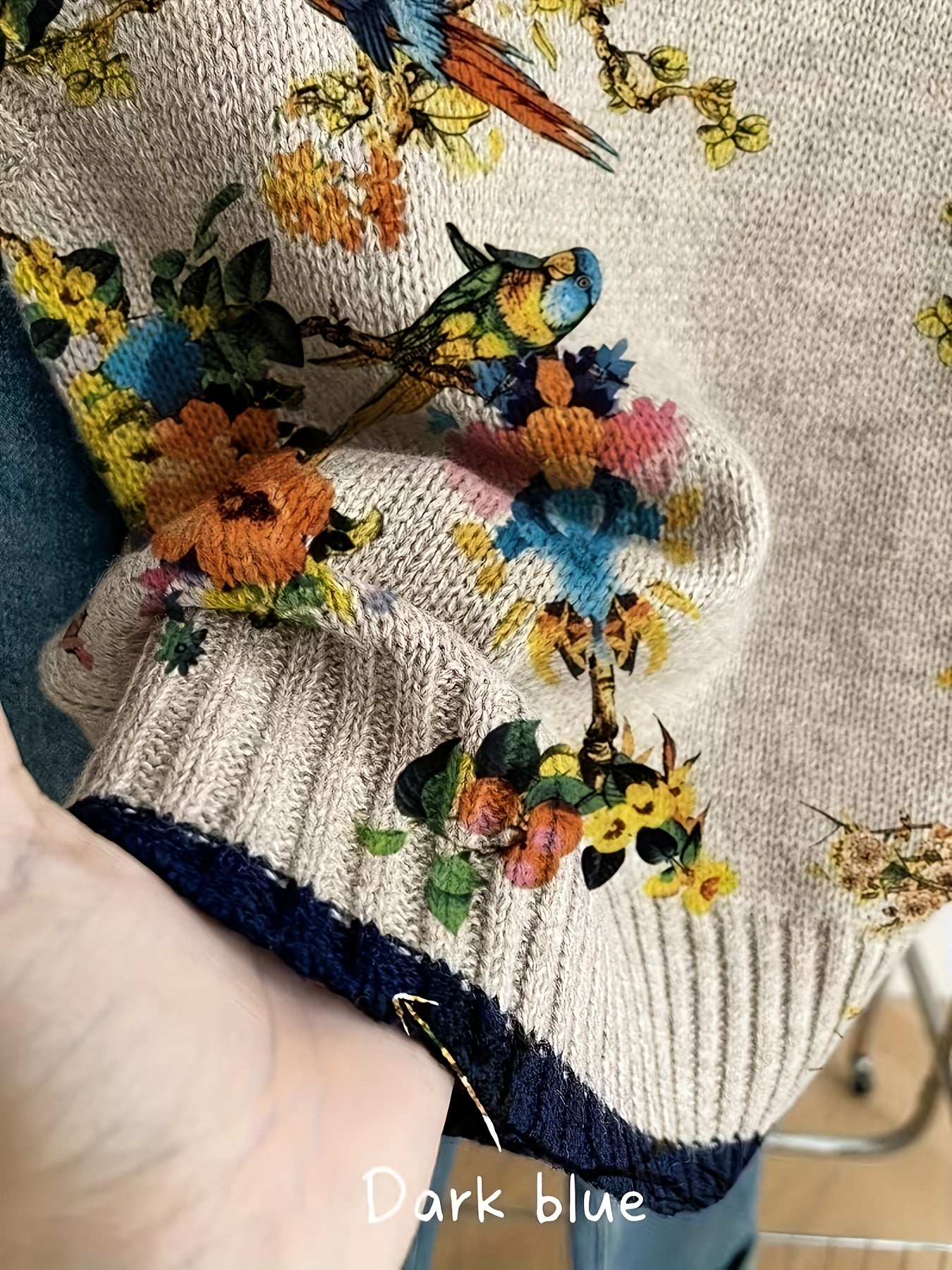 Seasonal Floral Knit Vest