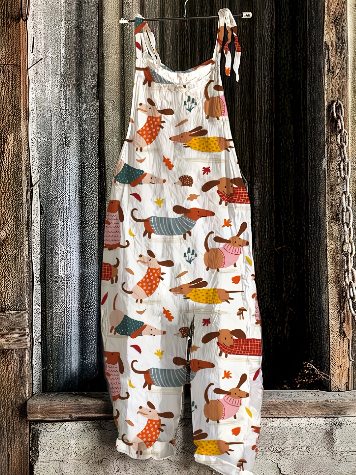 Dachshund Strap Back Jumpsuit