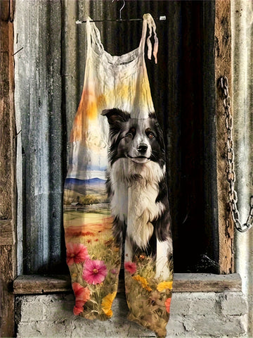 Country Landscape Dog Overalls