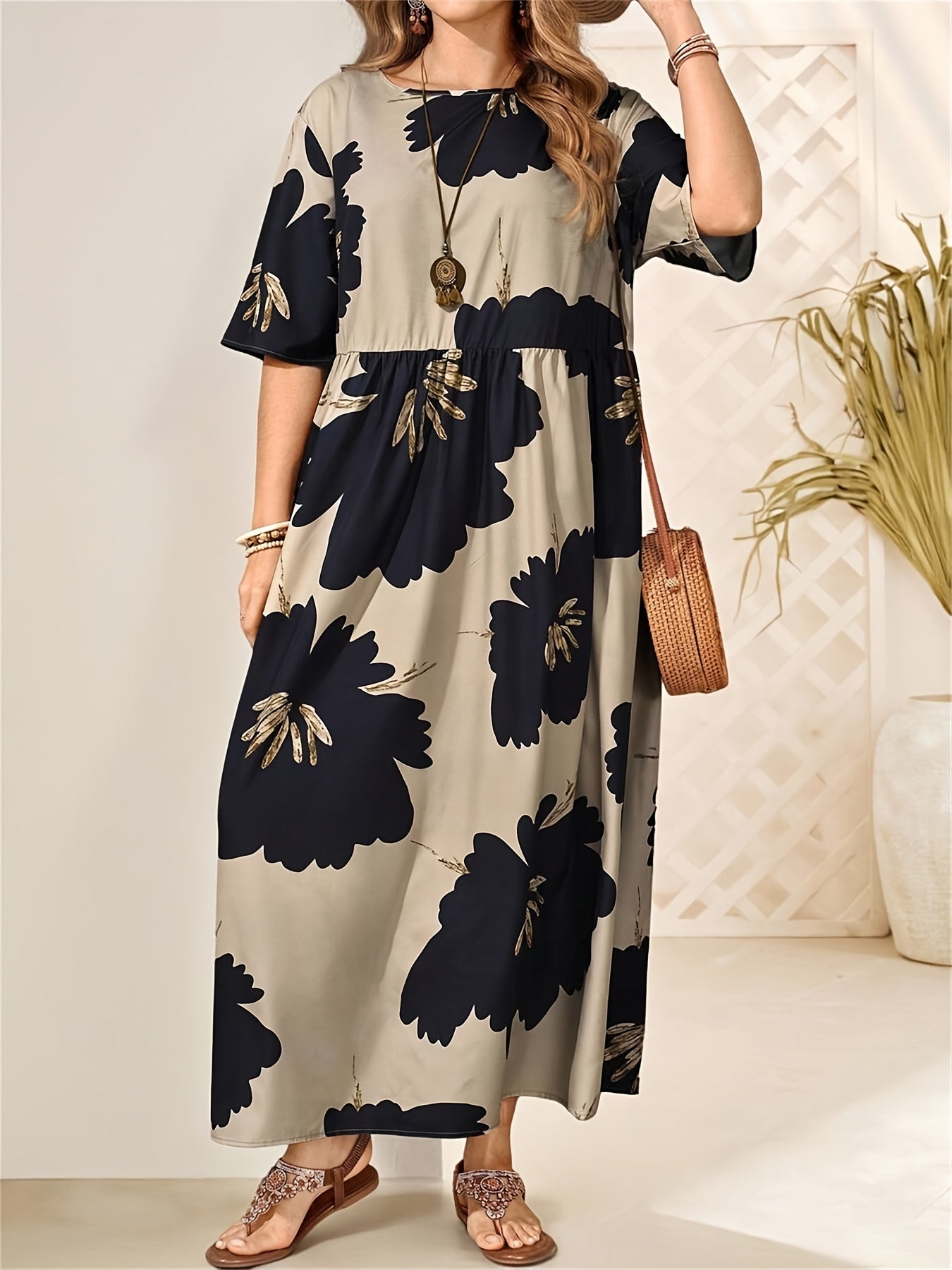 Amara Floral Harmony Maxi Dress