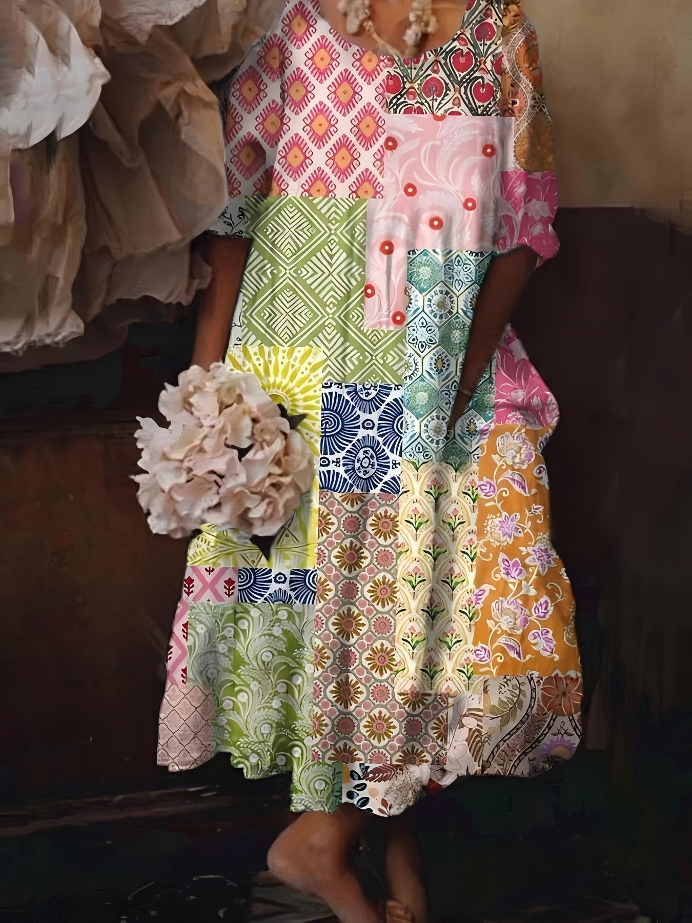 Floral Peplum Summer Dress