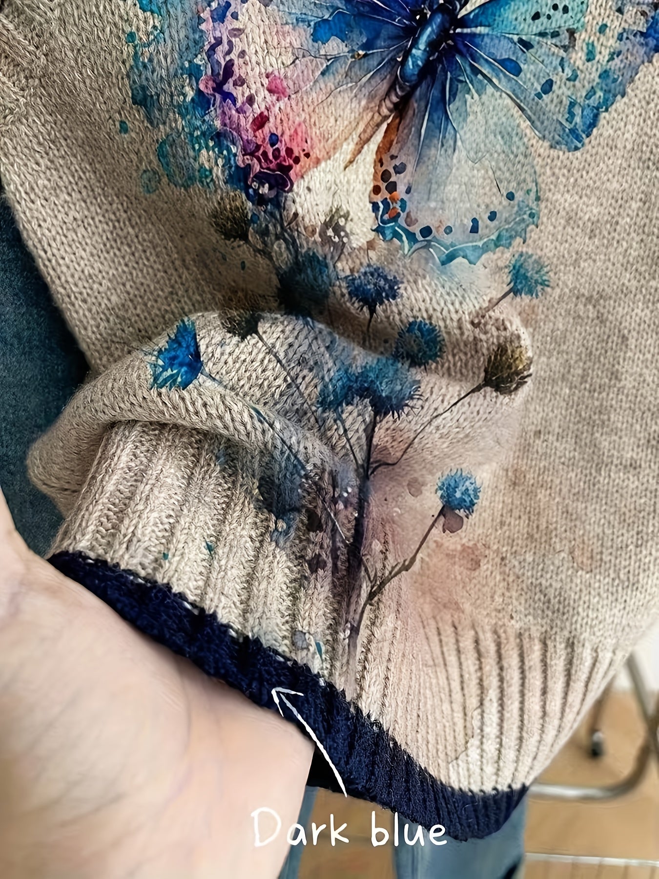 Butterfly Gradient Knit Vest