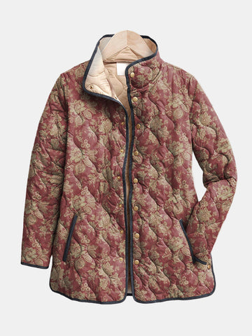 Crinne | Retro Floral Print Jacket