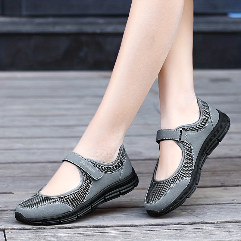 MeshComfort Hook & Loop Walking Shoes