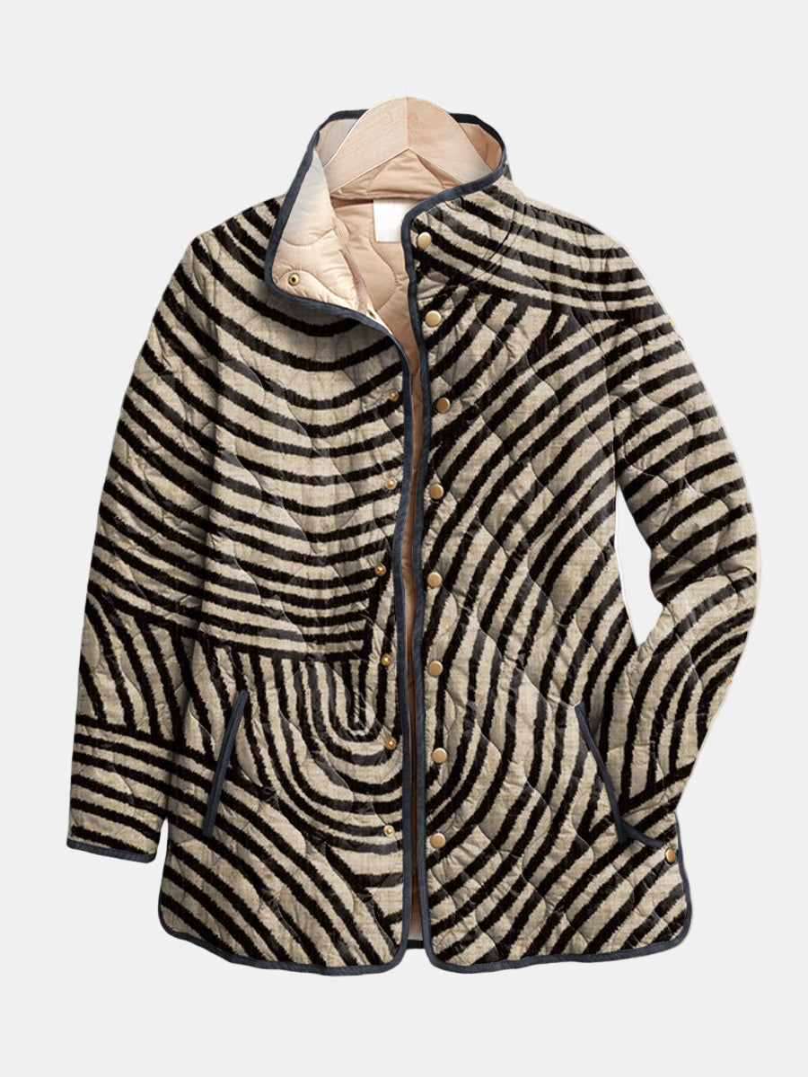 Retro Circular Quilted Jacket