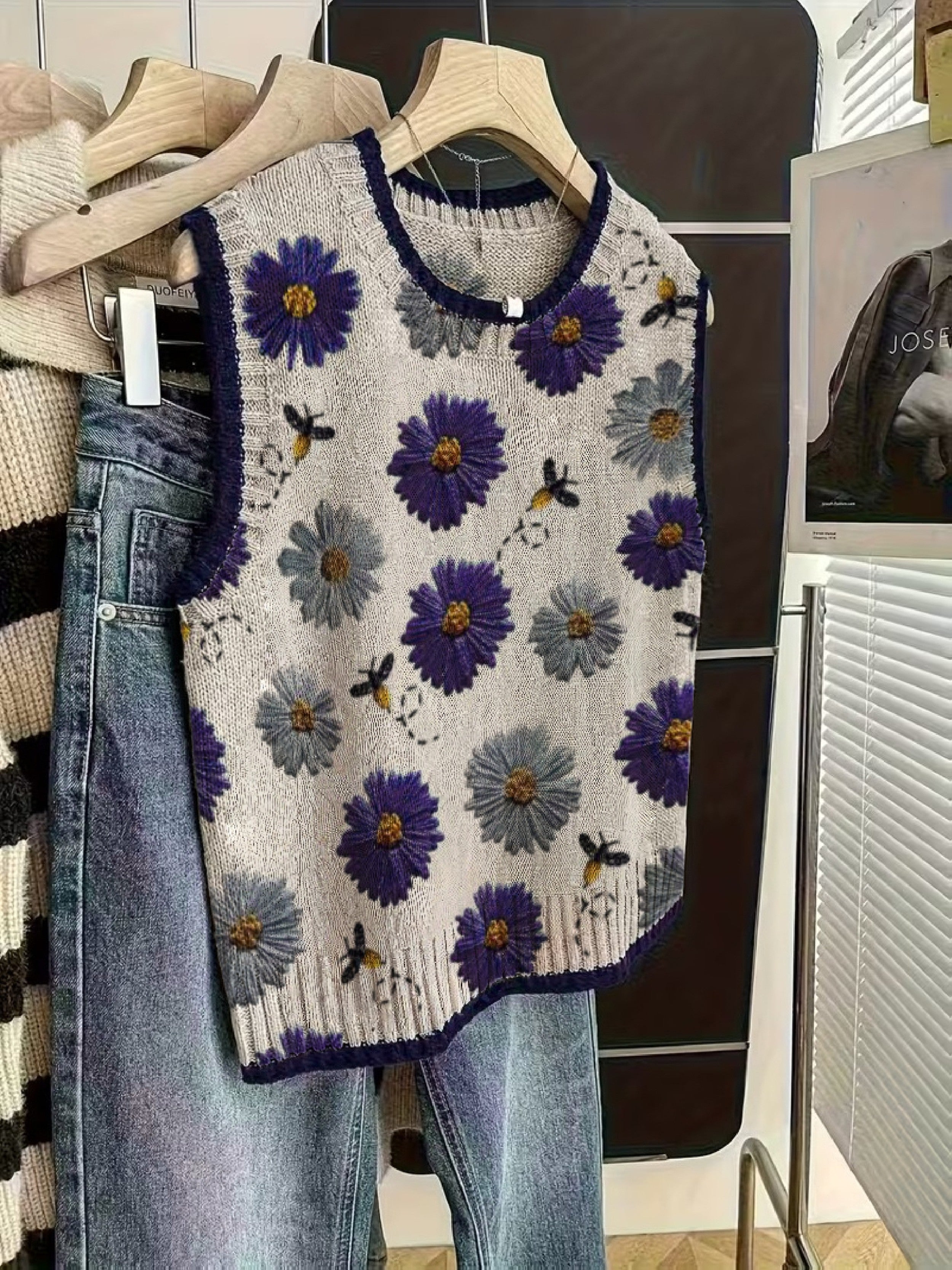Modern Color Block Knit Vest