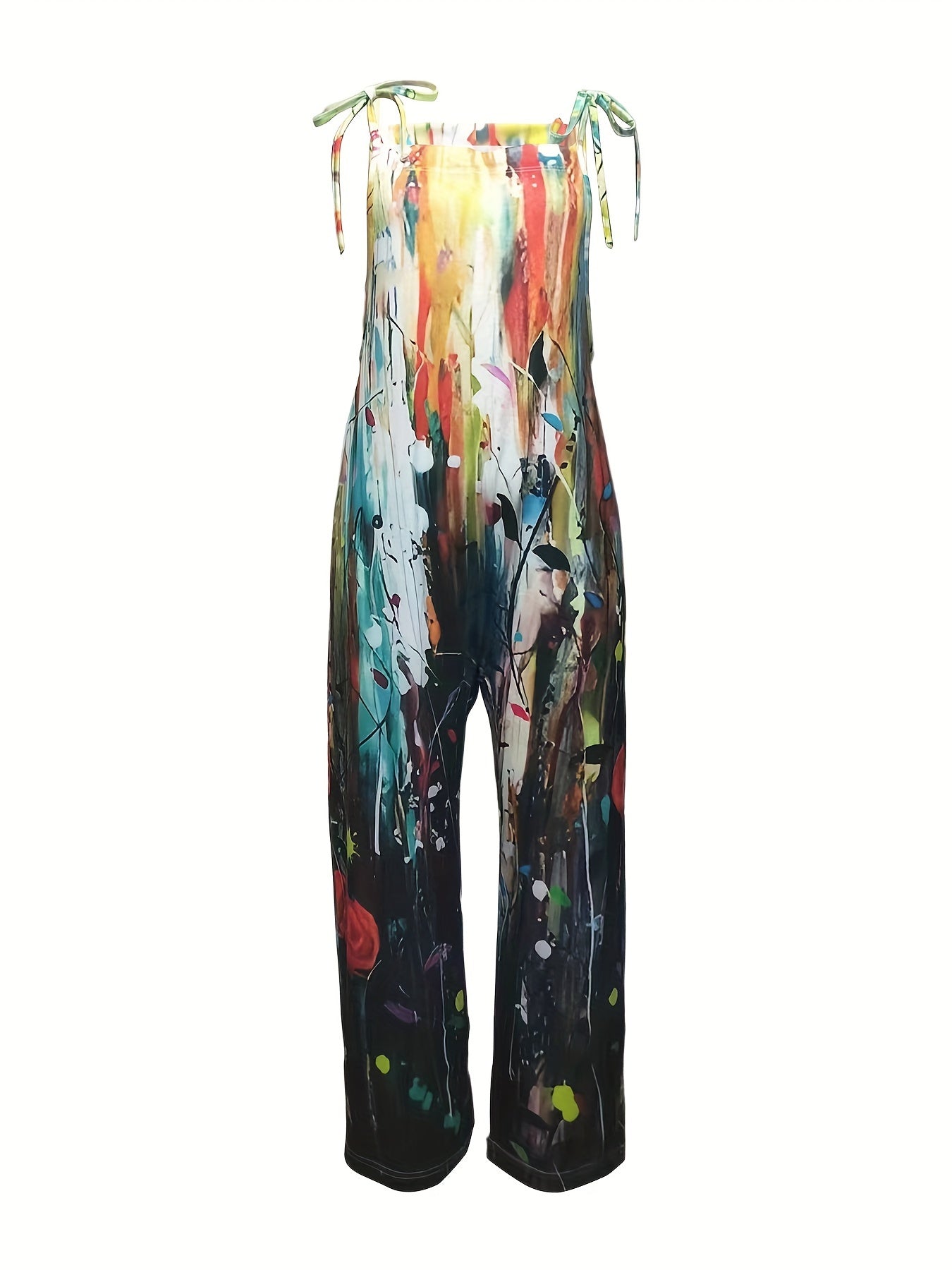 Directional Art Strappy Back Jumpsuit