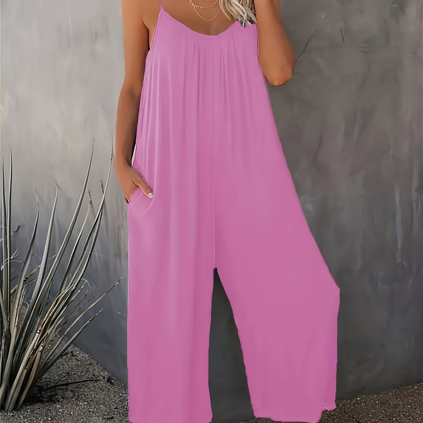 Sleeveless Knit Jumpsuit