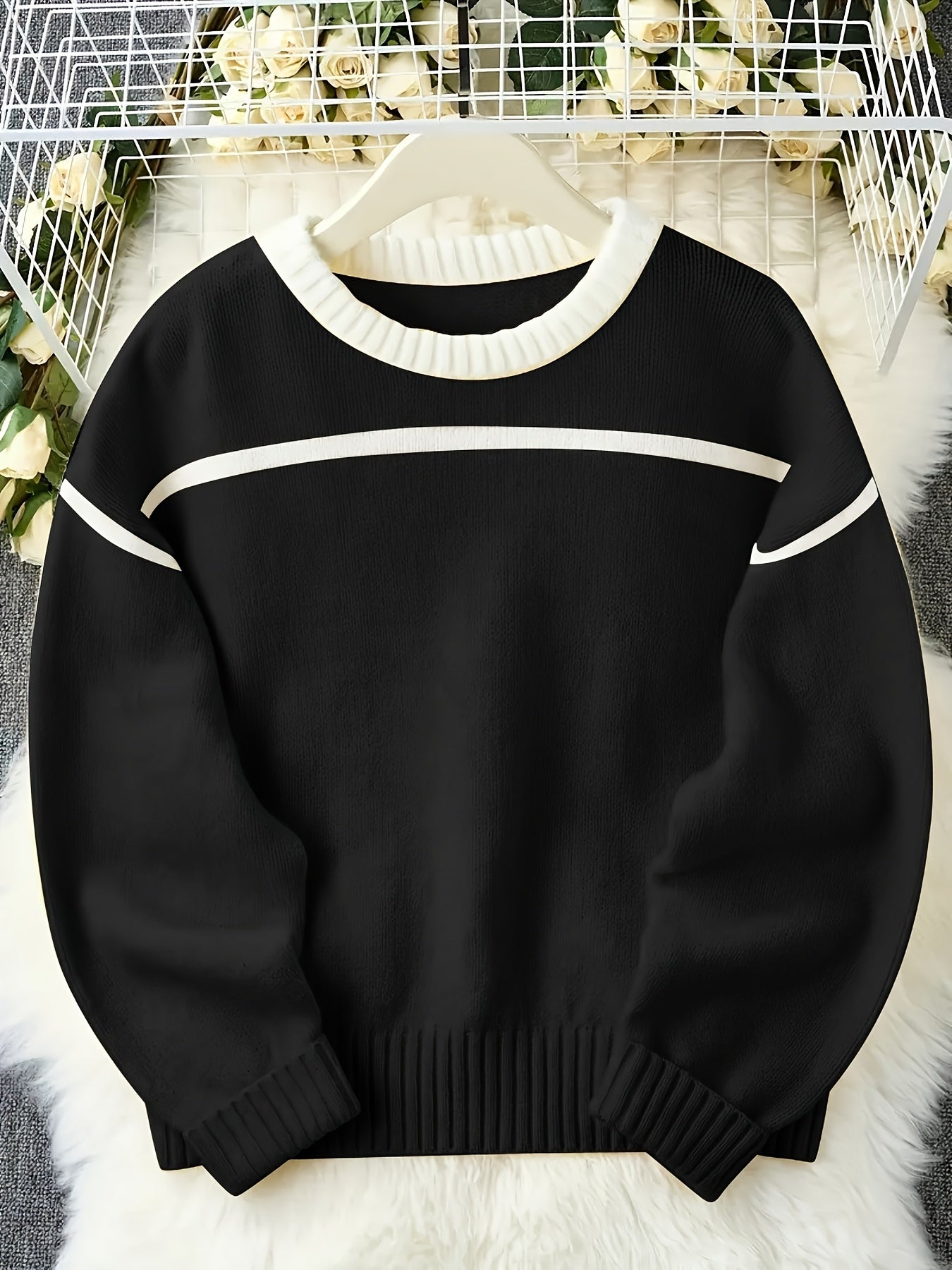 Lemon Yellow Relaxed Fit Knit Sweater