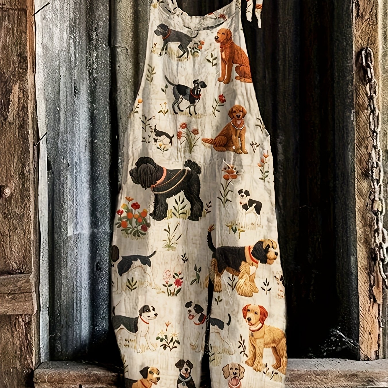 Dog Lover Tie Back Jumpsuit