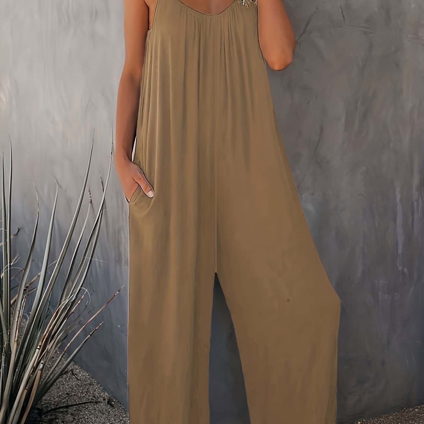 Sleeveless Knit Jumpsuit
