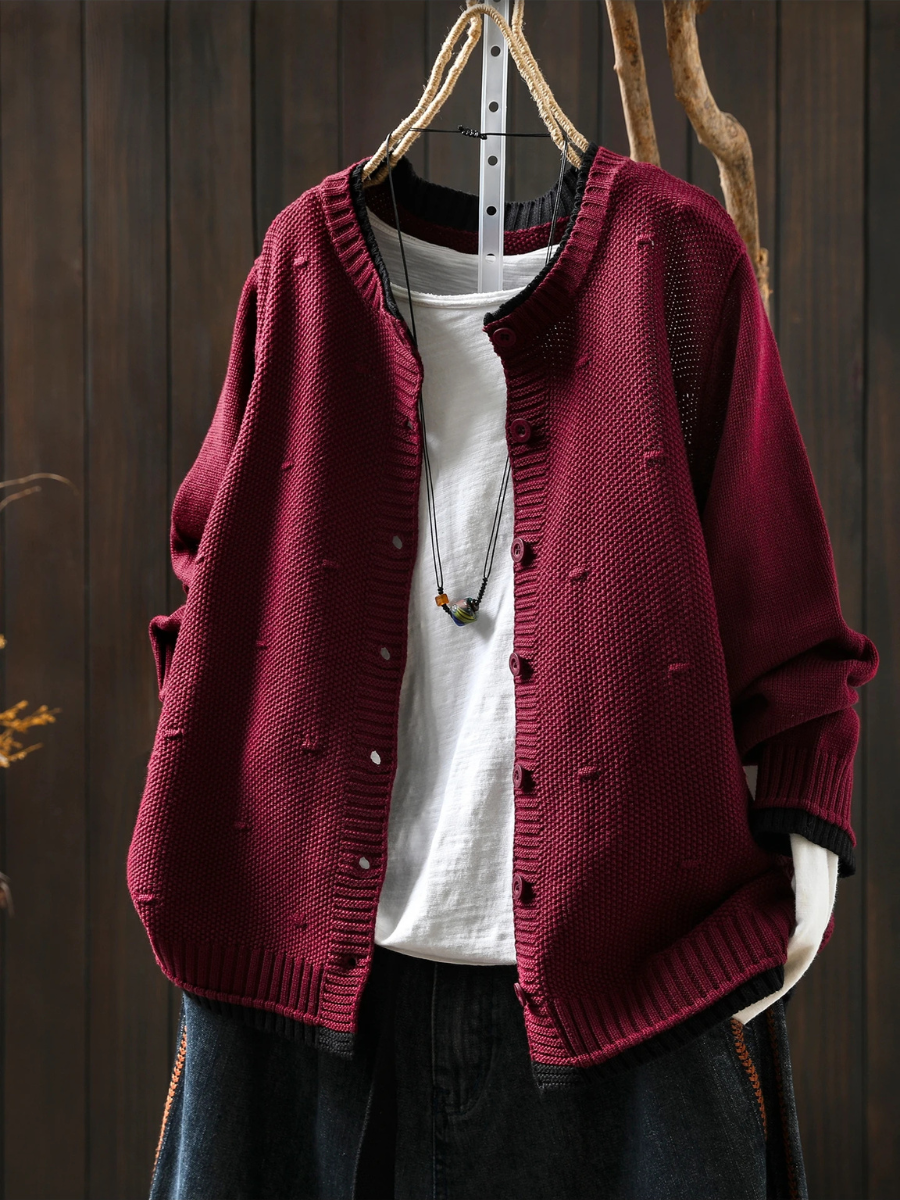 Textured Knit Cardigan