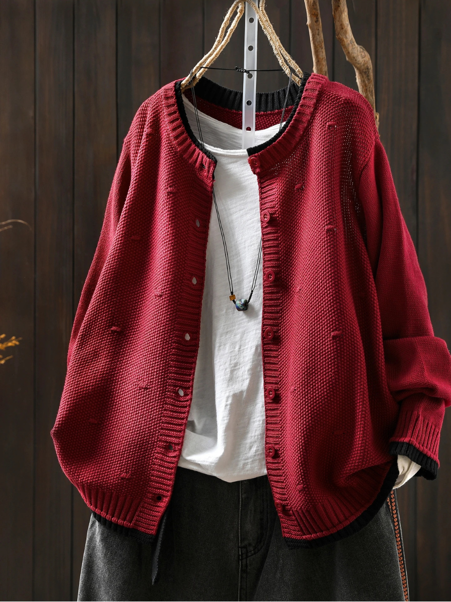 Textured Knit Cardigan