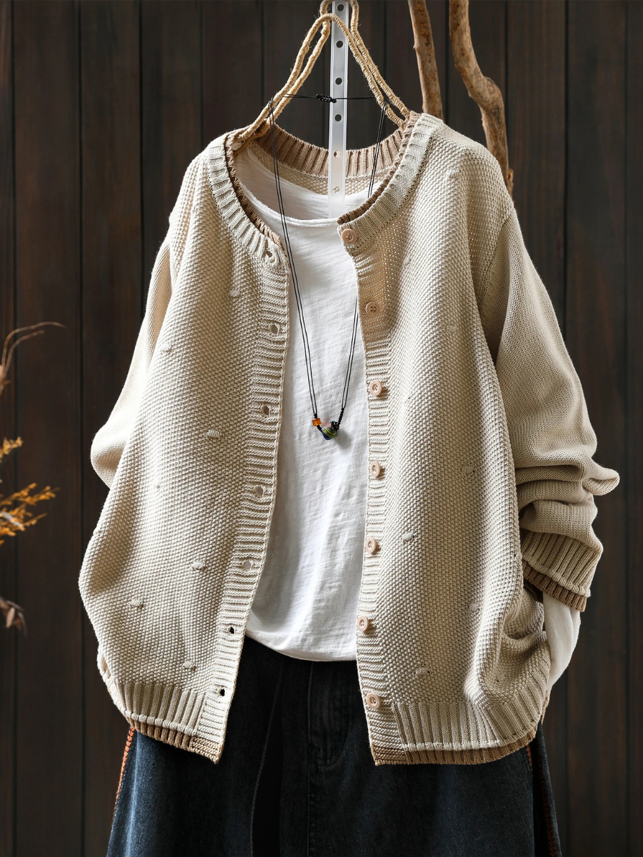 Textured Knit Cardigan