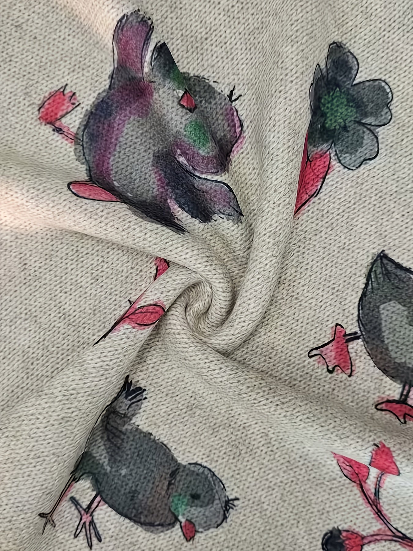 Elegant Animal Motif Knit Vest