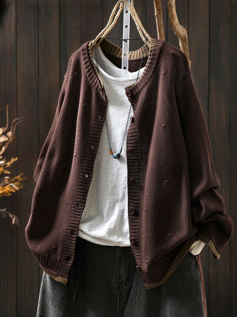 Textured Knit Cardigan