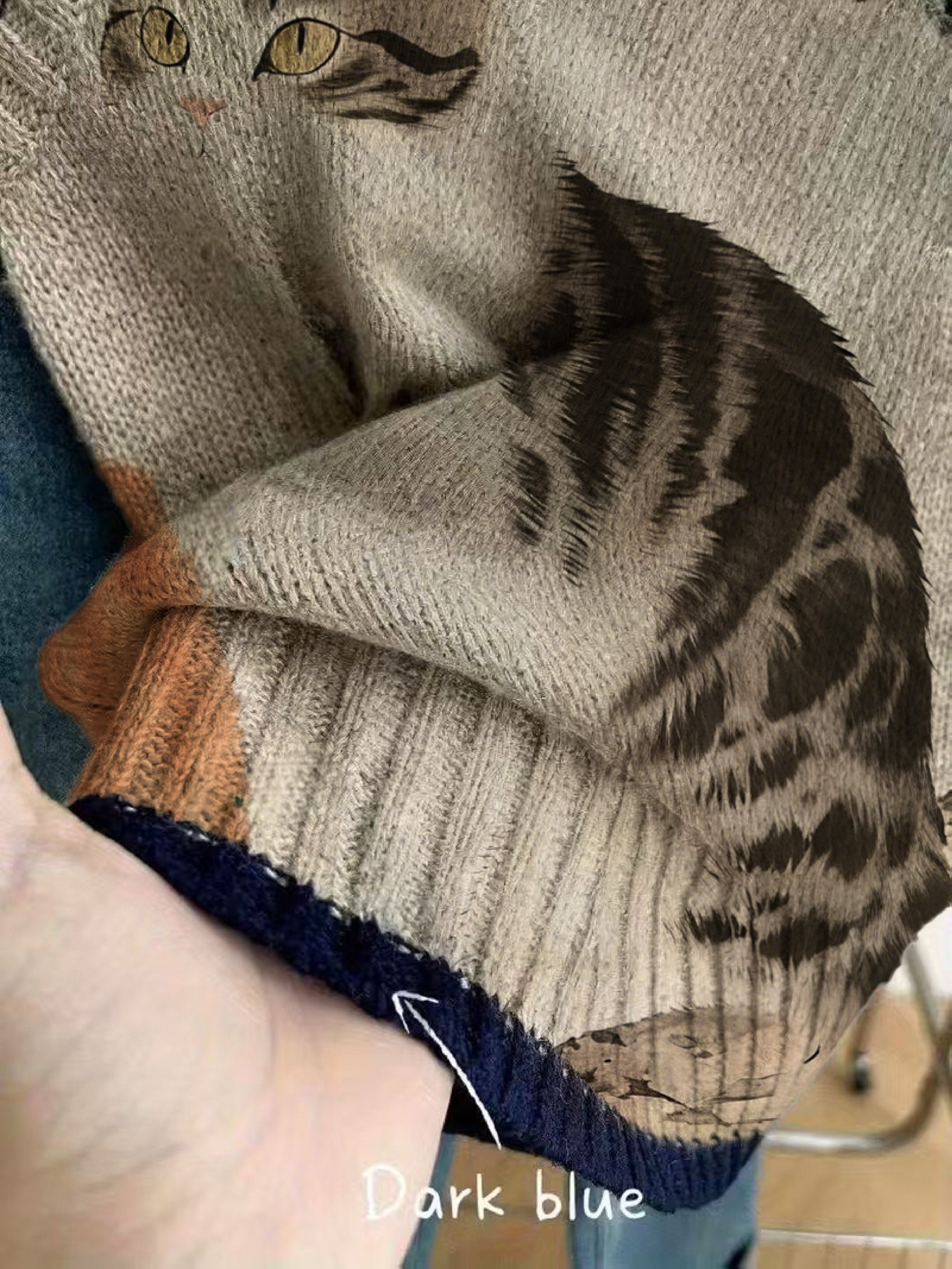 Kitten Graphic Knit Vest