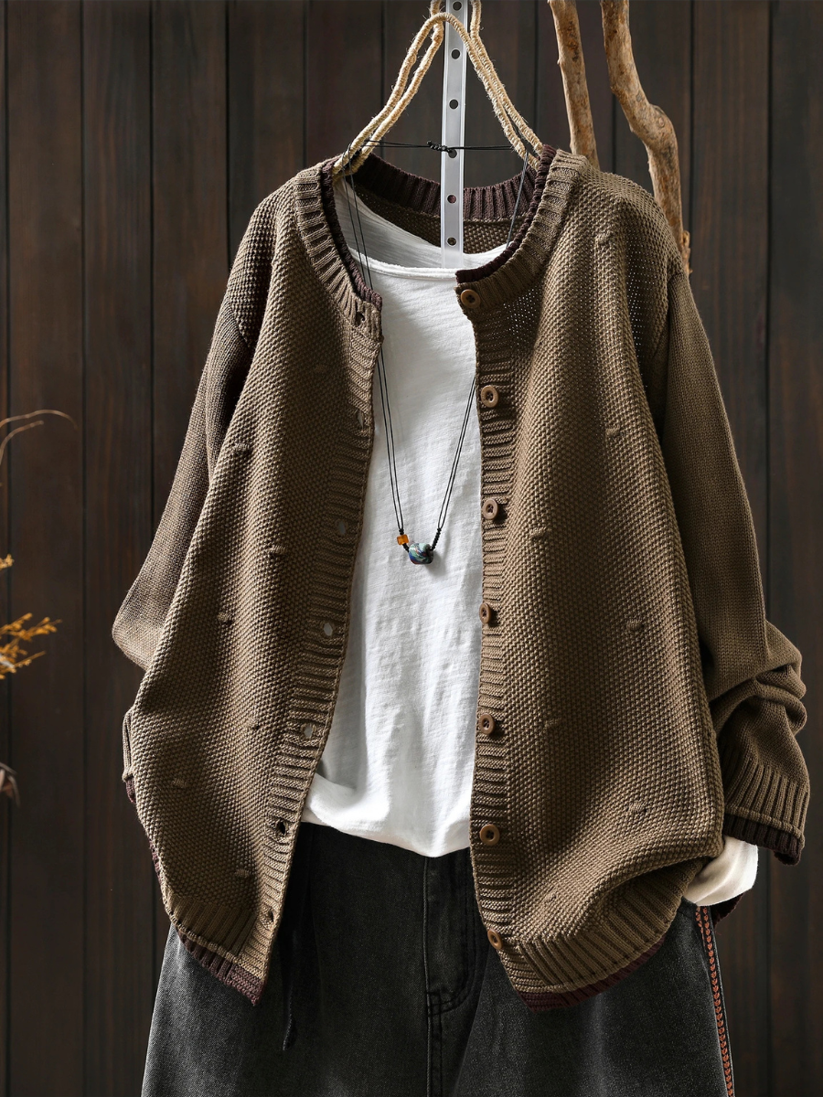 Textured Knit Cardigan