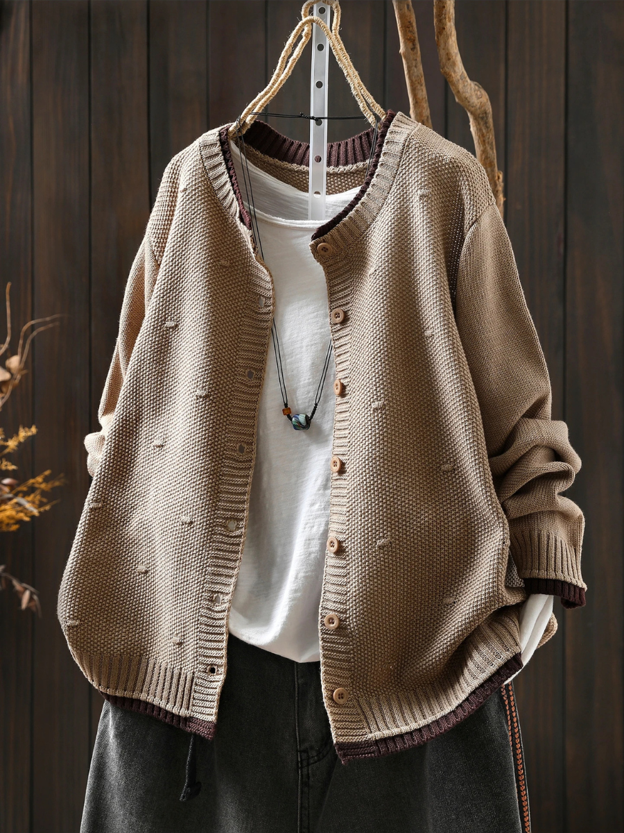 Textured Knit Cardigan