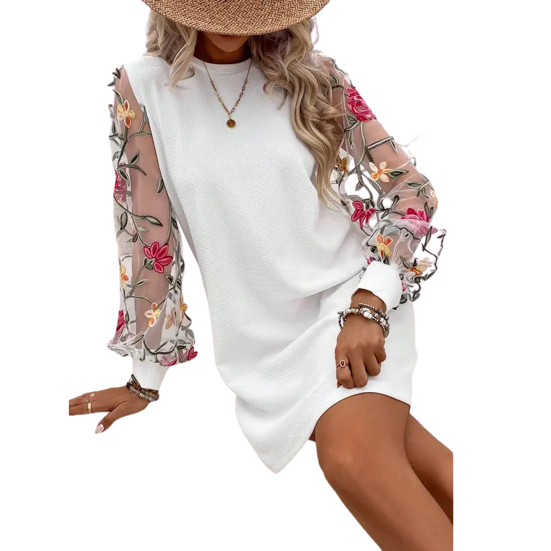 Lucy | Floral Bishop Sleeve Dress