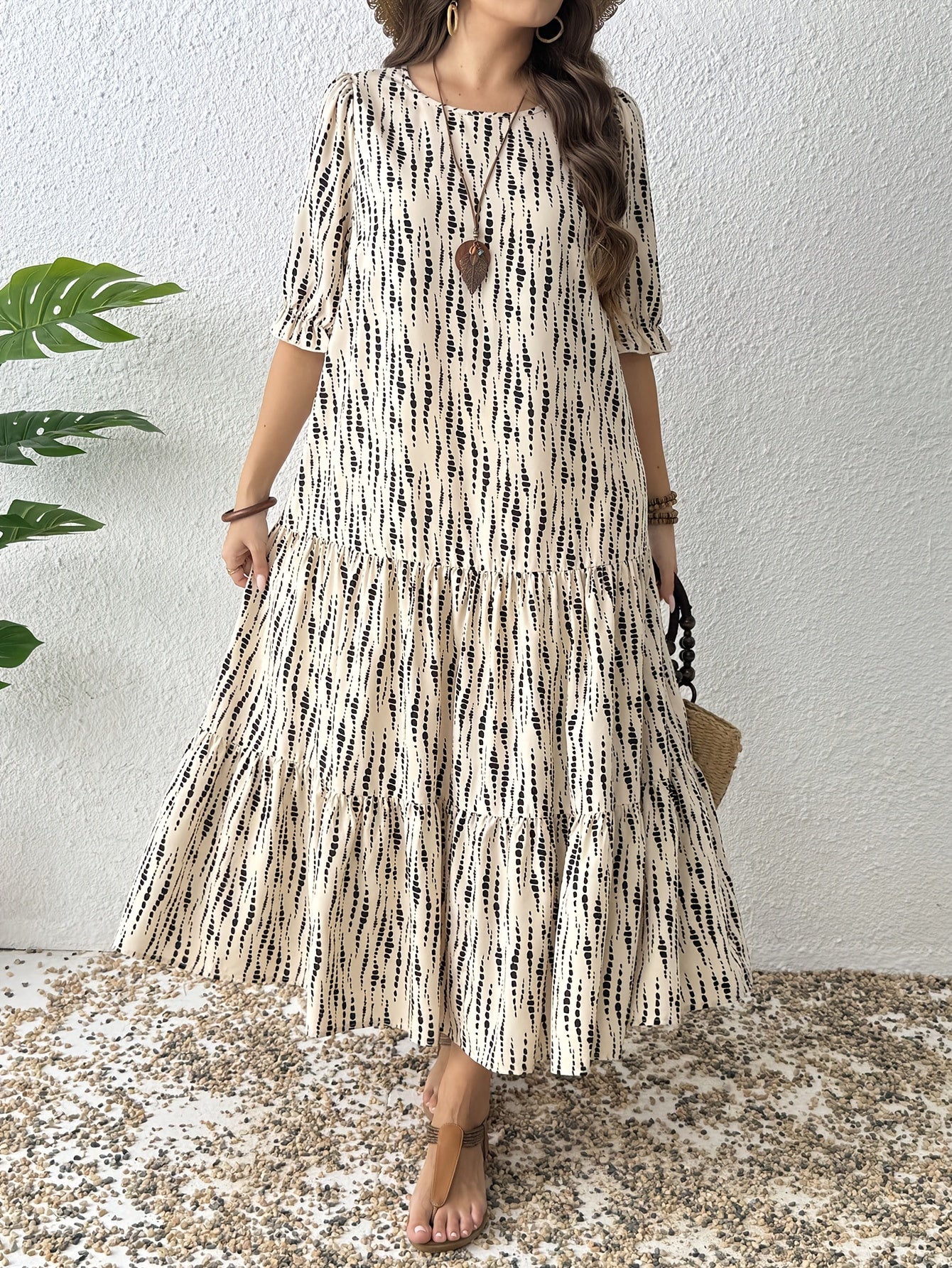Patchwork Country Maxi Dress