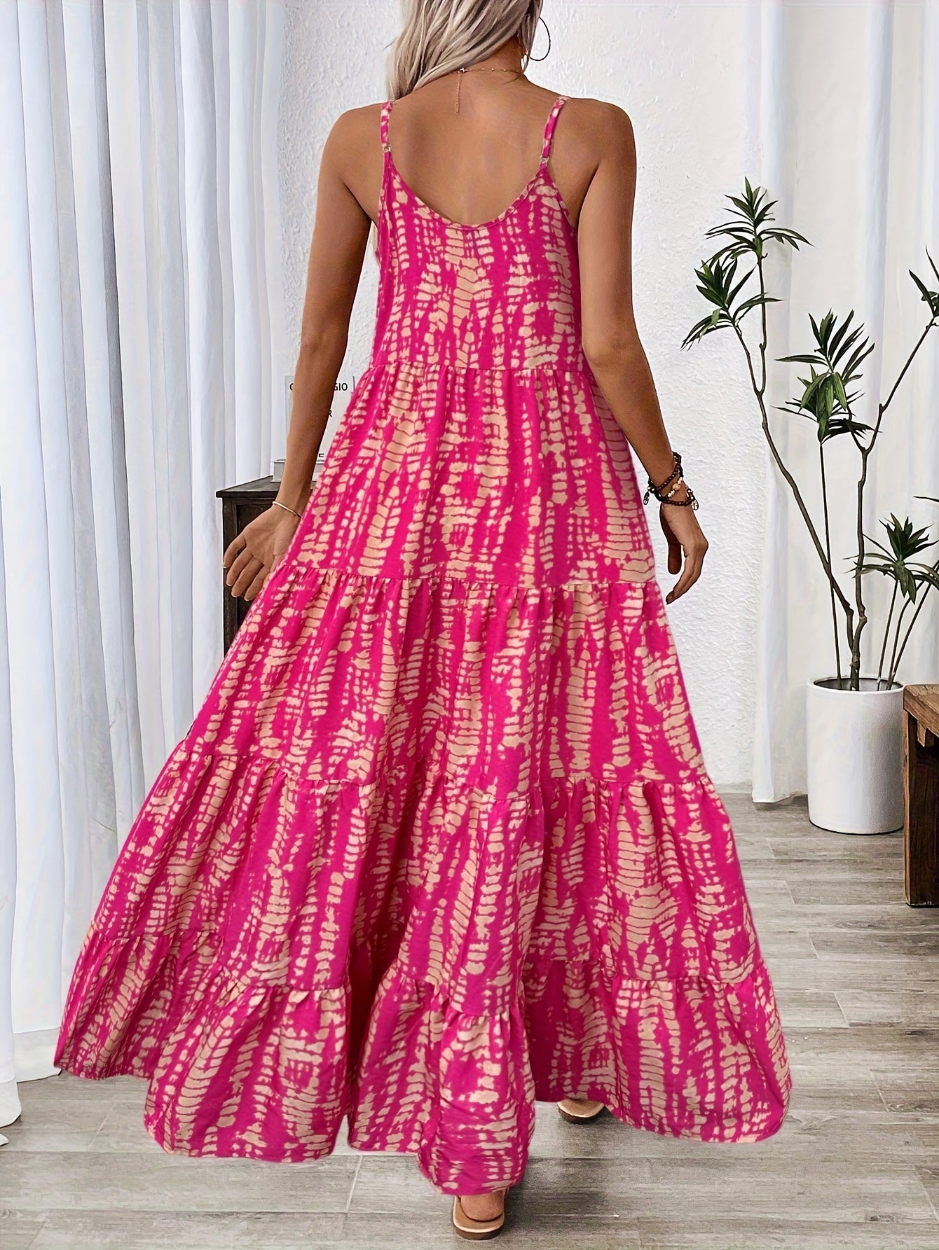 Casual Slim V-Neck Strap Dress