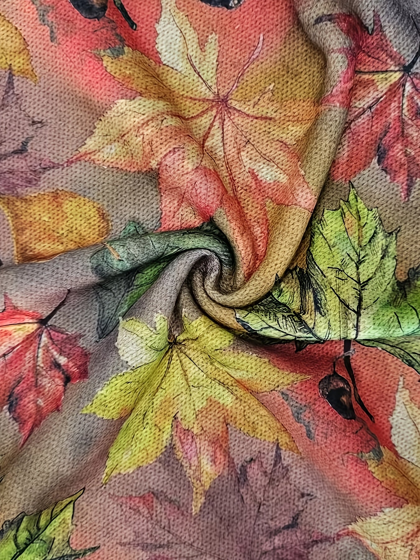 Autumn Leaf Knit Vest