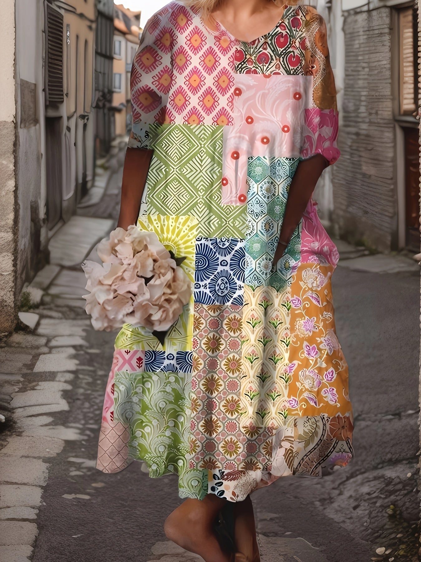 Floral Peplum Summer Dress
