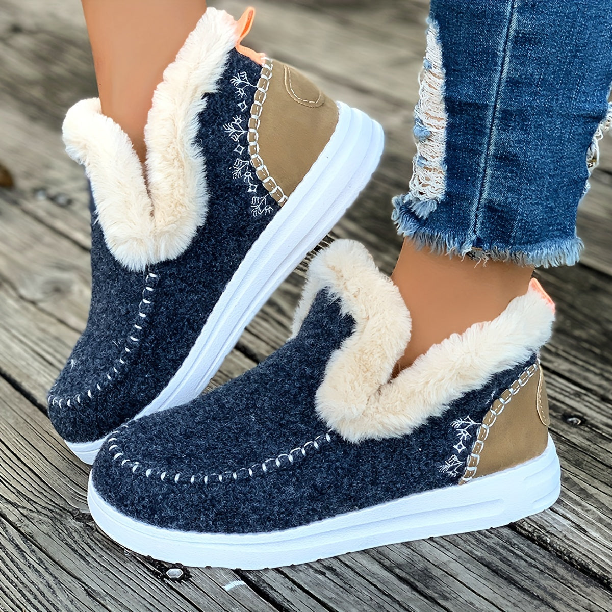 Winter Fleece Ankle Boots