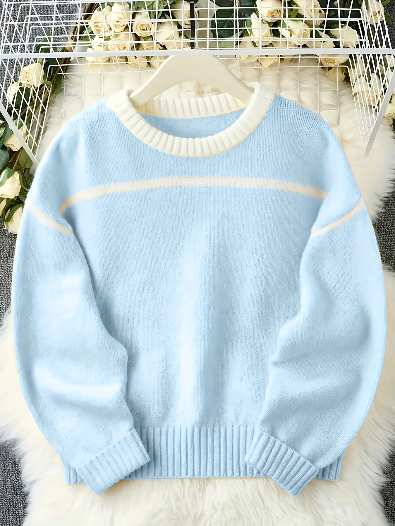 Lemon Yellow Relaxed Fit Knit Sweater