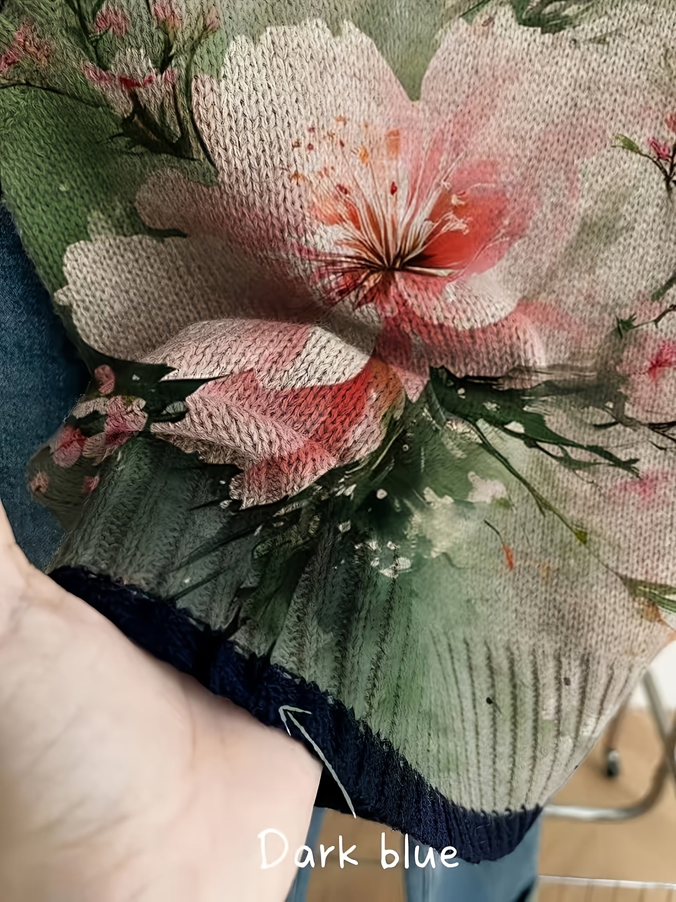 Botanical Floral Knit Vest