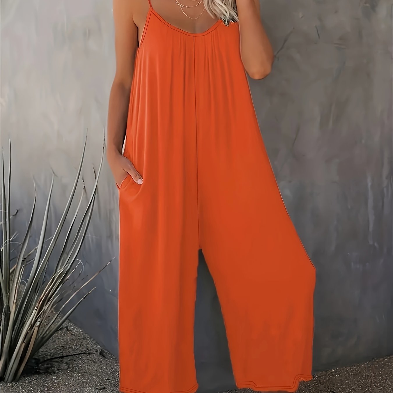 Sleeveless Knit Jumpsuit