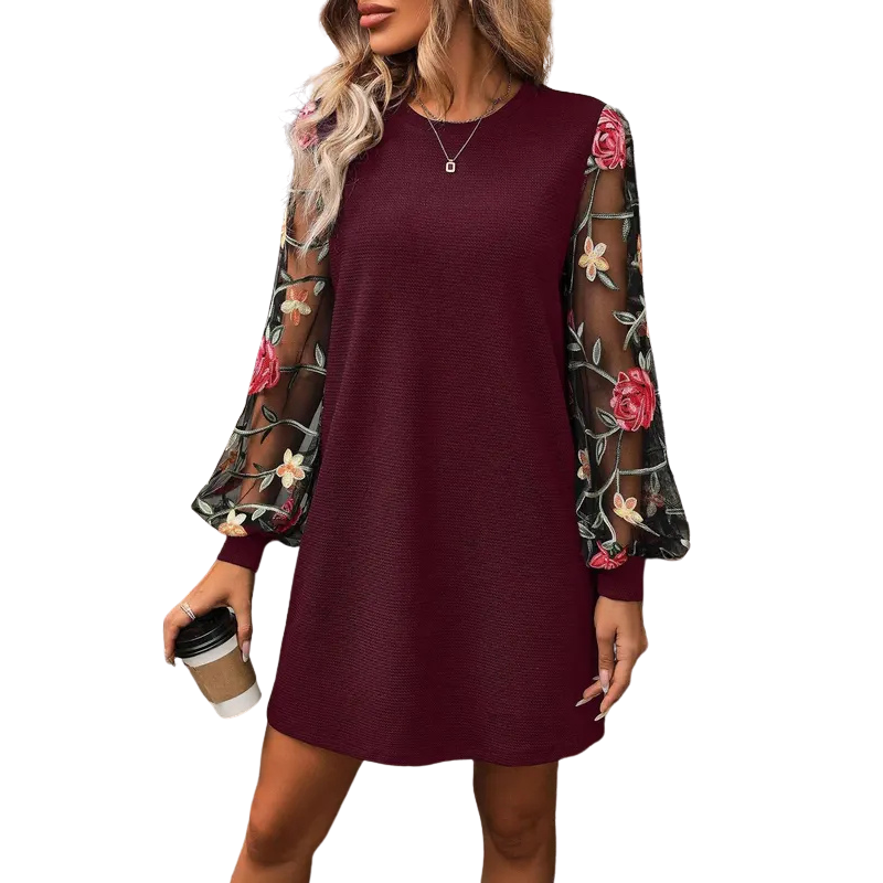 Lucy | Floral Bishop Sleeve Dress