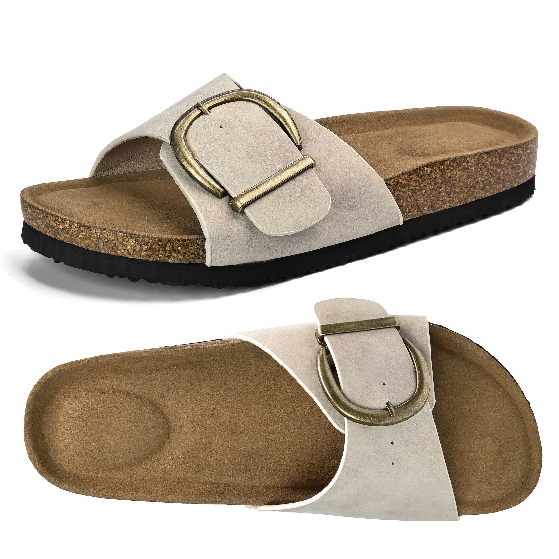 CorkEase Adjustable Buckle Sandals