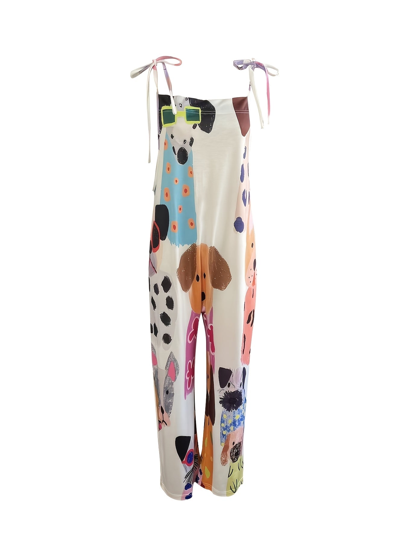 Cartoon Dog Casual Overalls