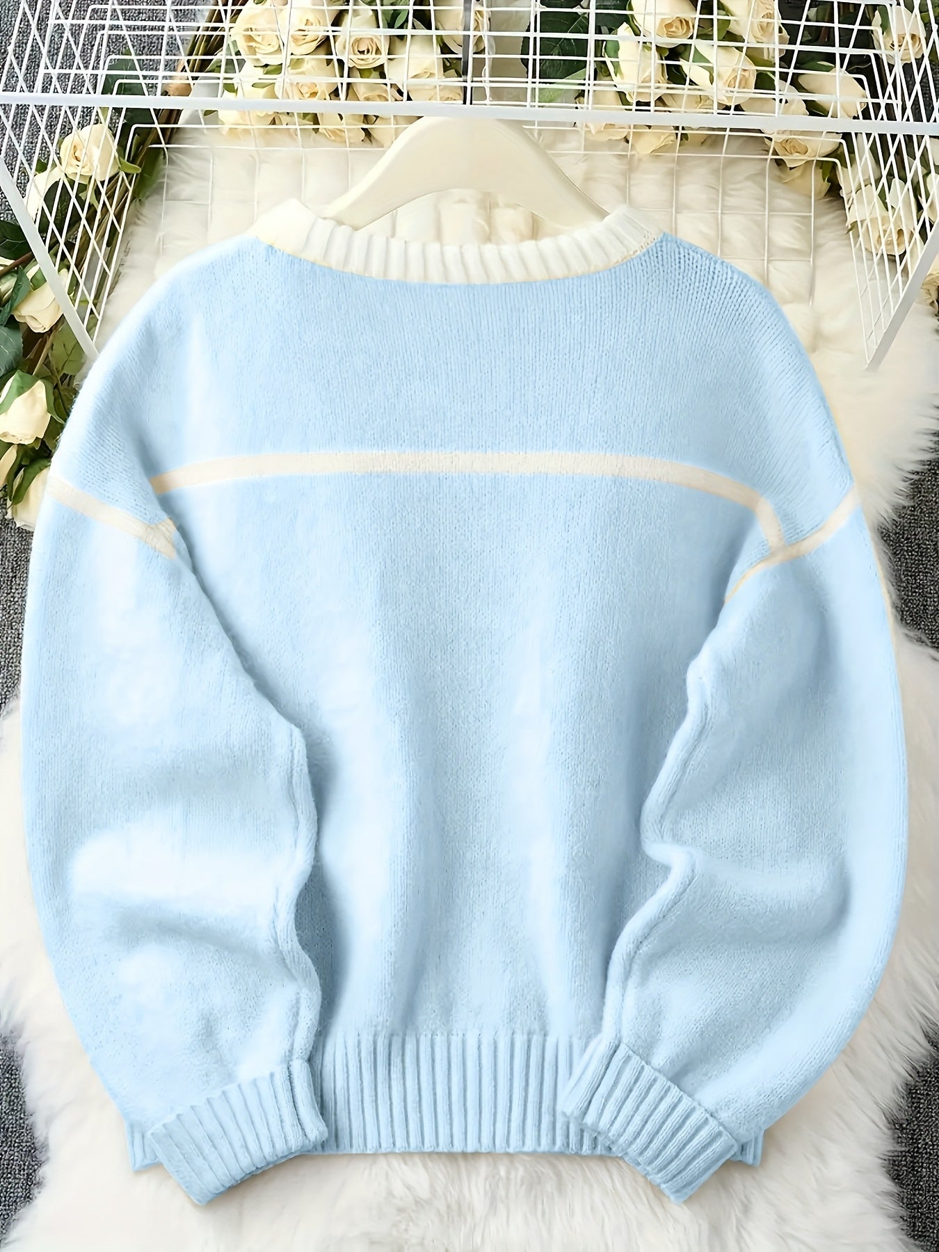 Lemon Yellow Relaxed Fit Knit Sweater