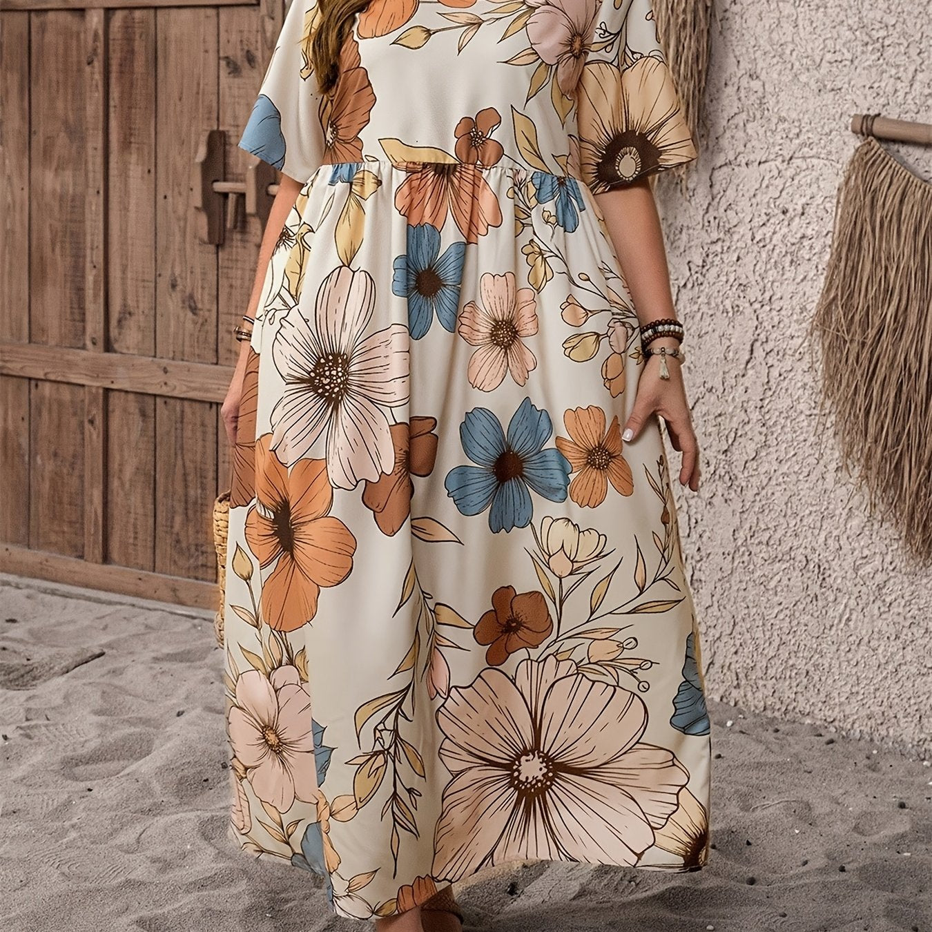 Bohemian Floral Maxi Dress