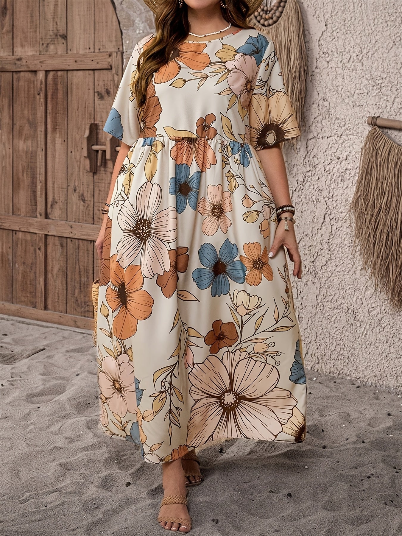 Bohemian Floral Maxi Dress