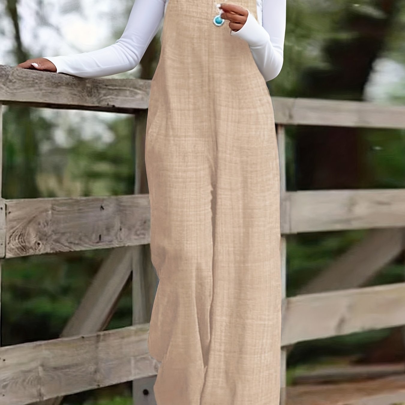 Sleeveless Wide-Leg Jumpsuit