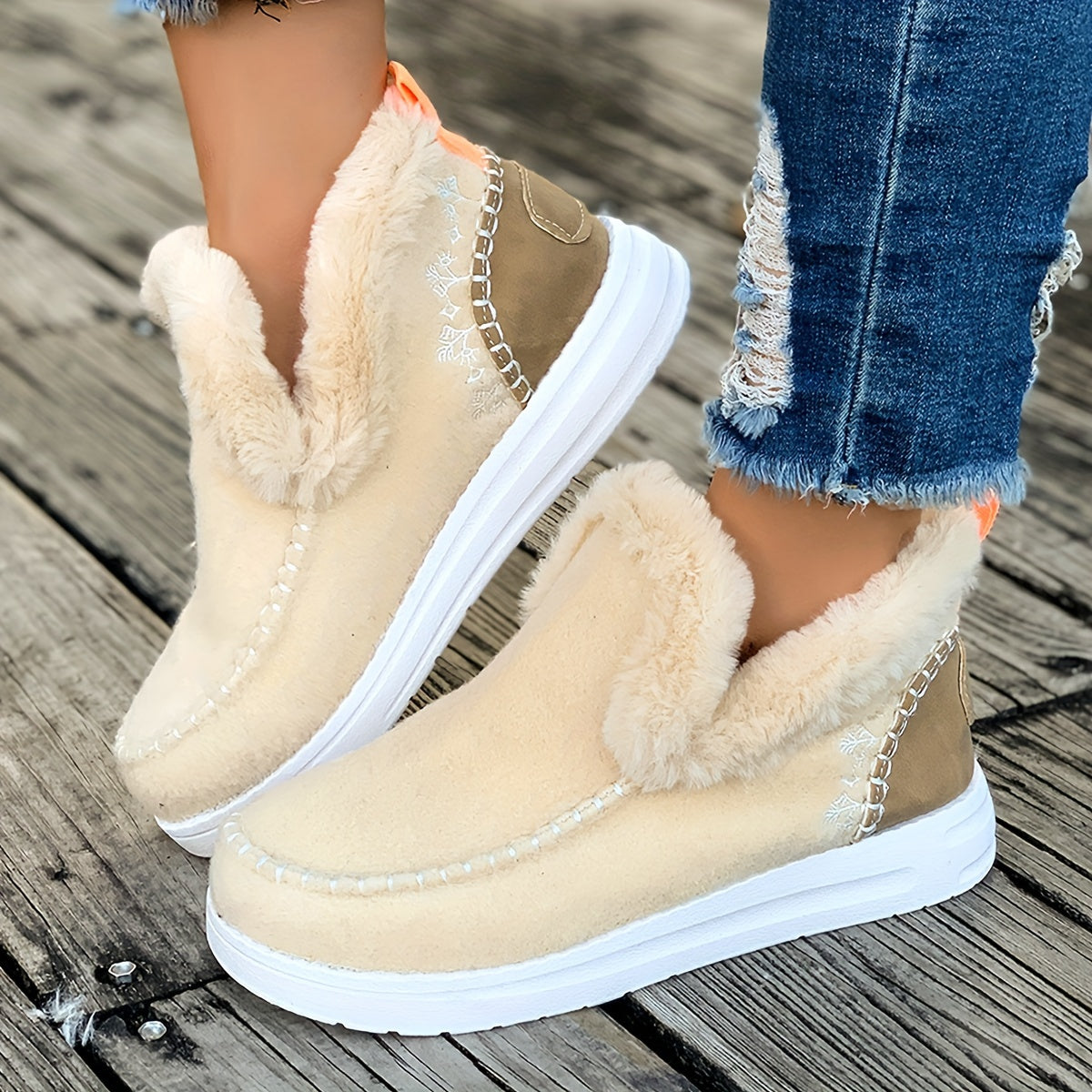 Winter Fleece Ankle Boots