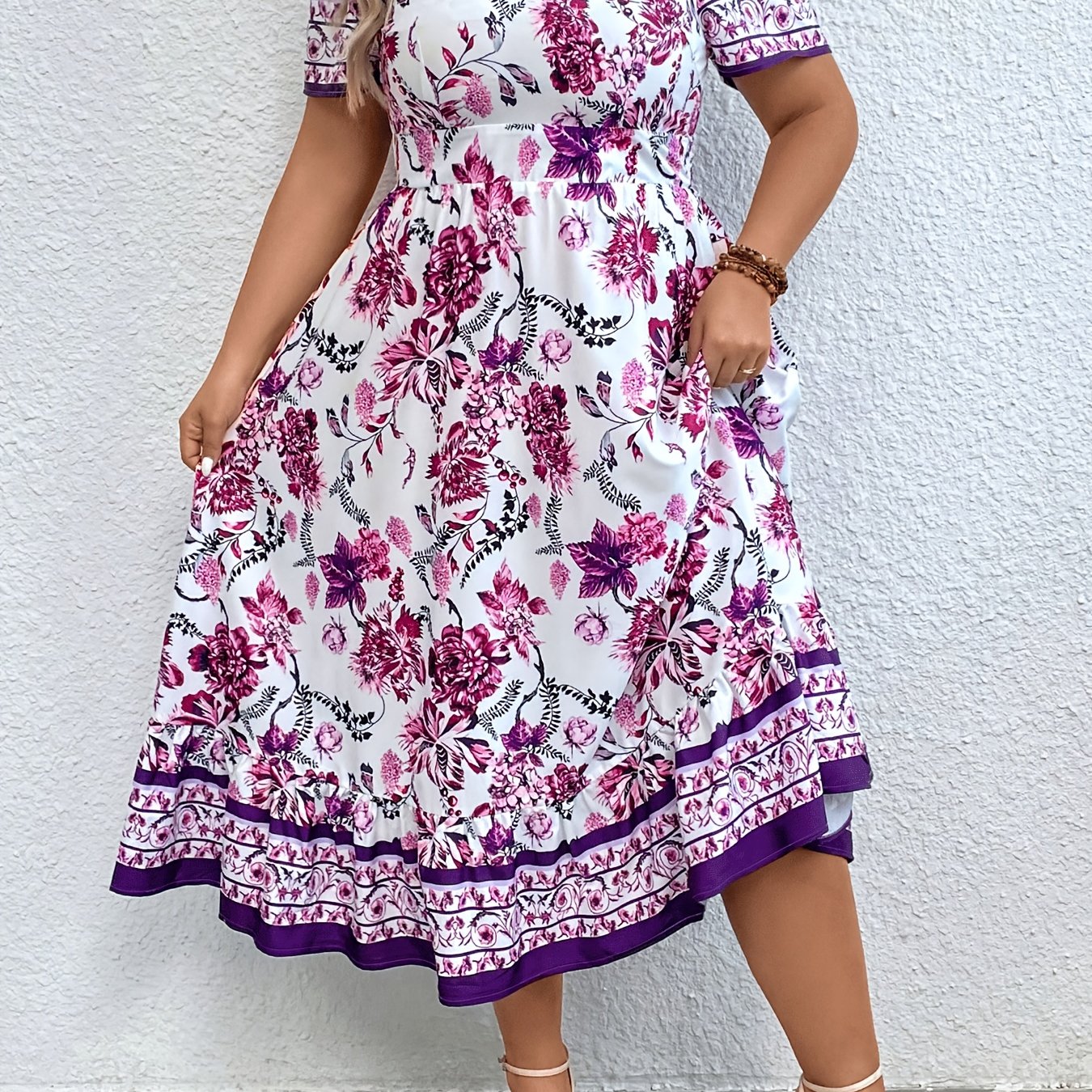 Rosalie Vintage Floral Midi Dress